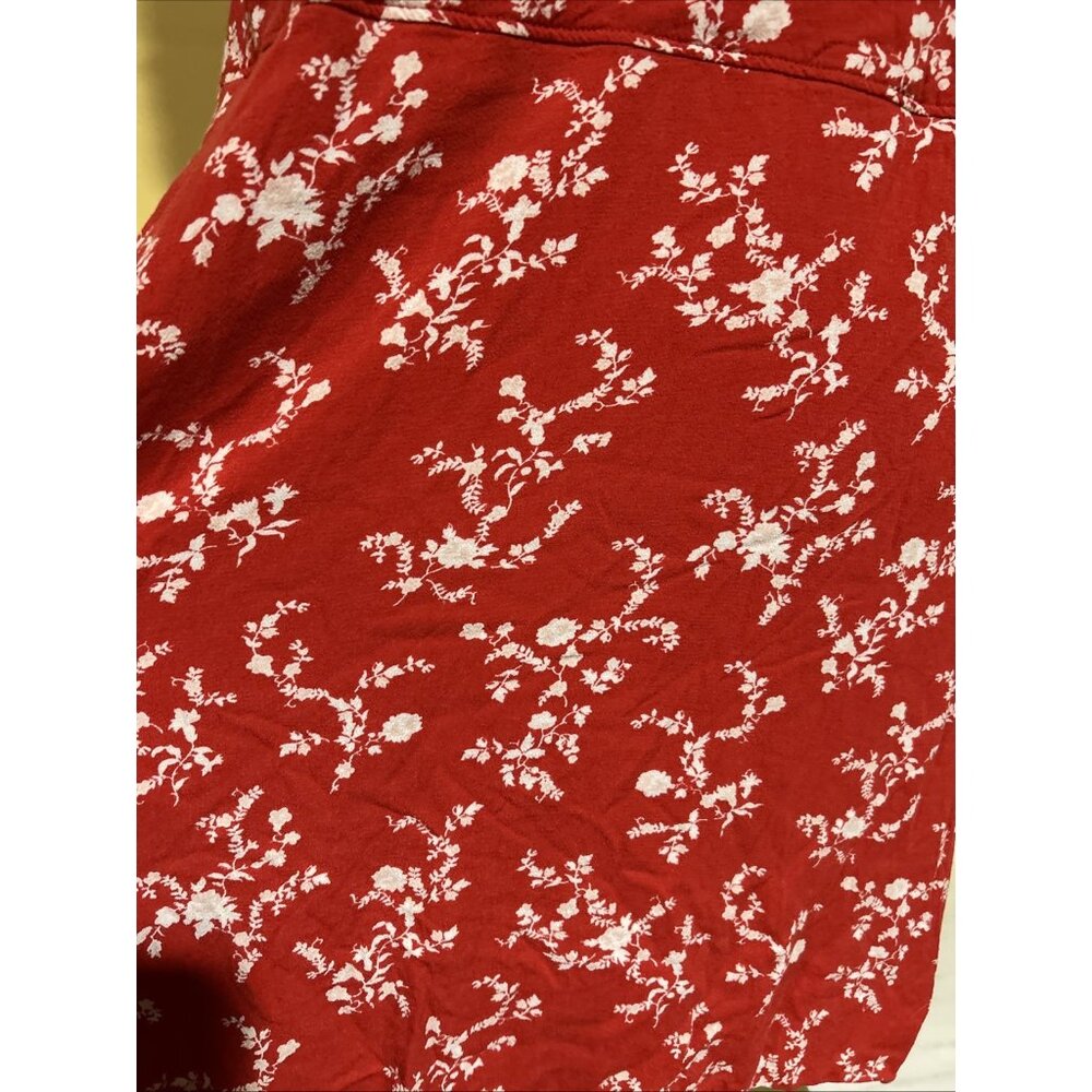 Abercrombie Fitch Floral Dress Puff Sleeves Smocking Peasant Milkmaid Dress XL - Picture 6 of 12